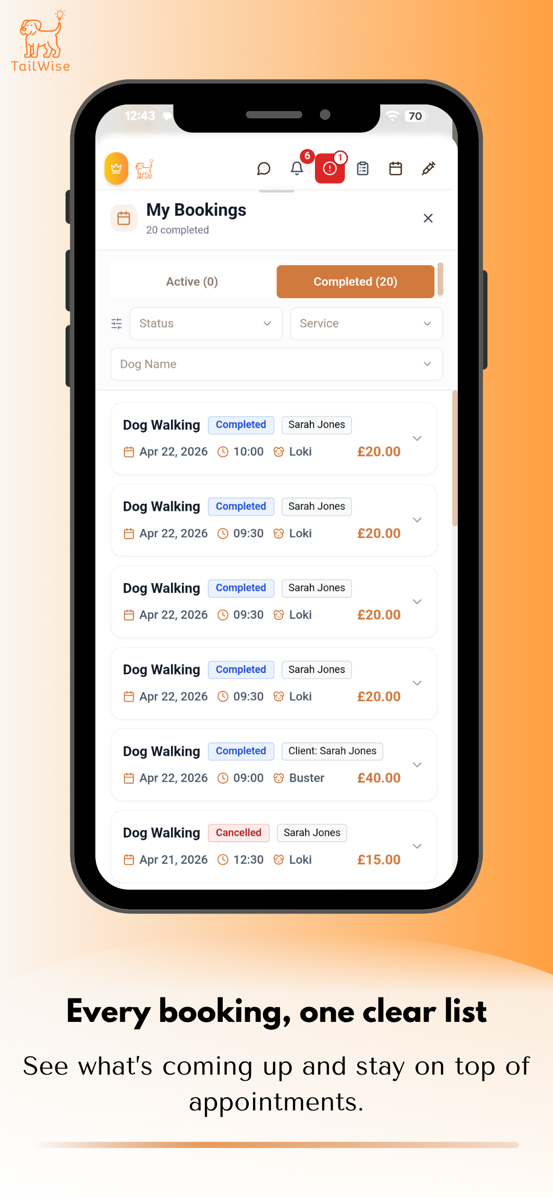 Booking manager